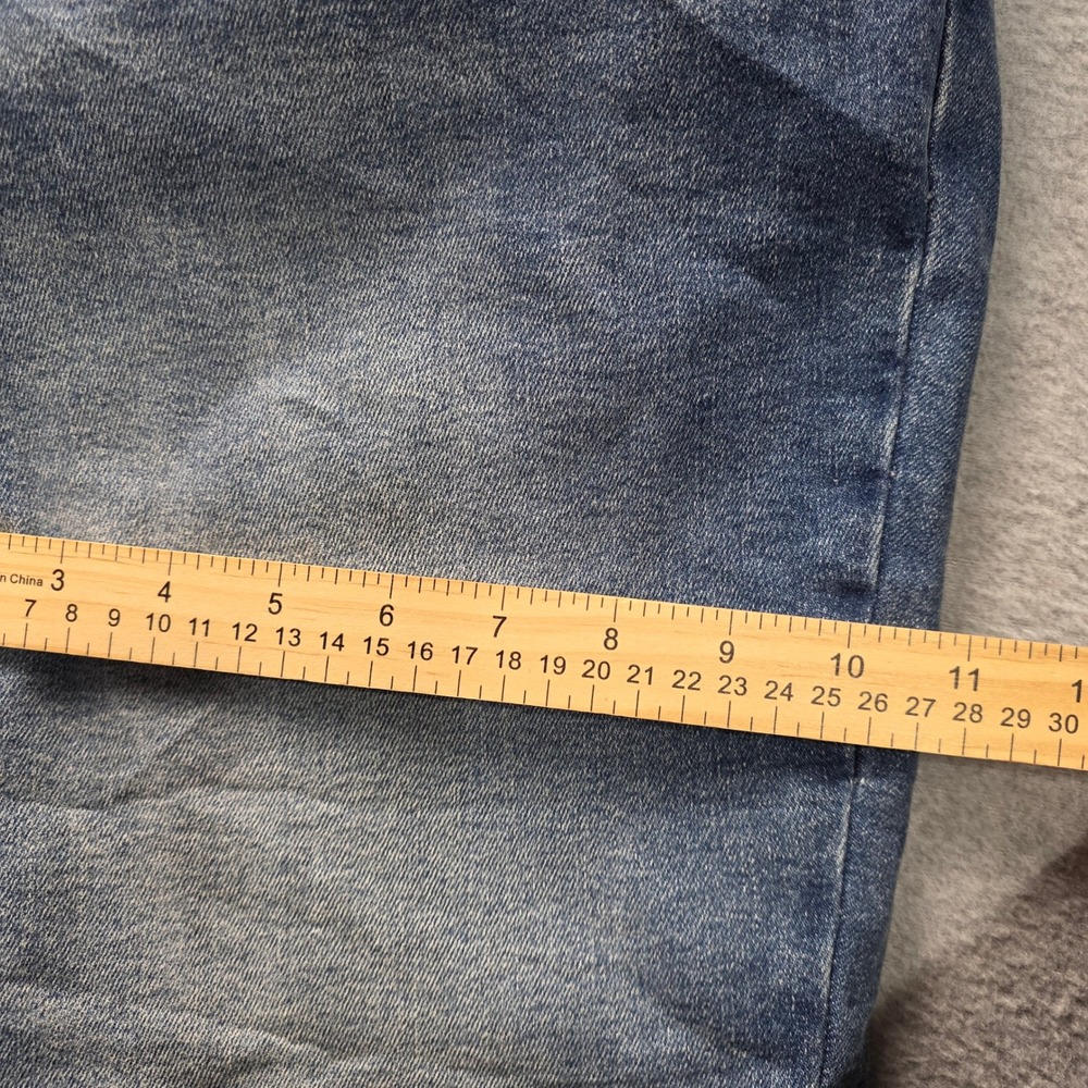 a.n.a High Rise Straight Leg Jeans Womens 16W Raw Hem Recycled Cotton - Picture 9 of 11